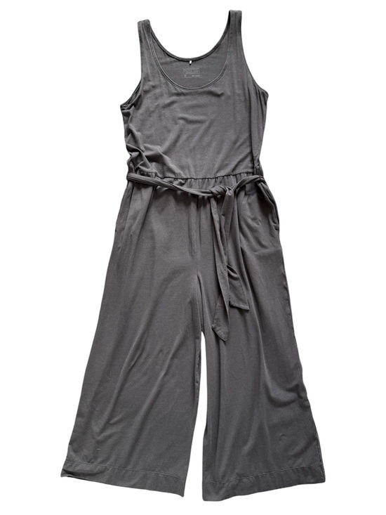 Patagonia Pants - Patagonia Wide Leg Jumpsuit Gray Tie Waist Organic Cotton Lyocell Medium